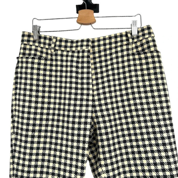 Victoria Beckham Plaid Check Gingham‎ Houndstooth Pants Trousers Size US 10 - Picture 2 of 12